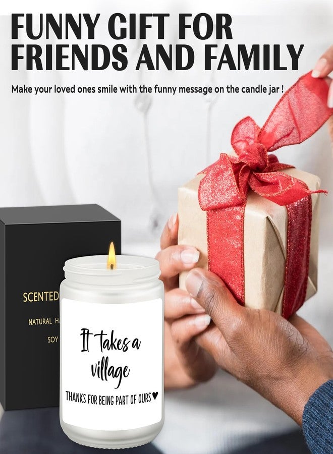 VIISPIRIT Thank You Gifts, Appreciation Candle - It Takes a Village, Thanks for Being Part of Ours, Unique Gift for Nannies, Teachers, Babysitters, Coaches, Friends, Coworkers, Bosses, Gift for Grandparents - Image 4